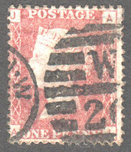 Great Britain Scott 33 Used Plate 199 - AJ - Click Image to Close